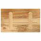 Preview: Tischplatte 60x40x2,5 cm Rechteckig Raues Massivholz Mango