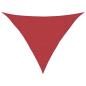 Preview: Sonnensegel 160 g/m² Rot 3,5x3,5x4,9 m HDPE