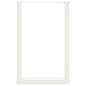 Preview: Esstischbeine U-Form 2 Stk. Weiß 50x(72-73) cm Stahl