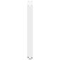 Preview: Esstischbeine U-Form 2 Stk. Weiß 50x(72-73) cm Stahl