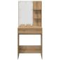 Preview: Schminktisch-Set mit LED-Leuchten Artisan-Eiche Holzwerkstoff