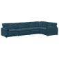 Preview: Modulares Sofa mit Kissen Samt Blau