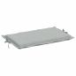 Preview: Sonnenliegen-Auflage Melange Hellgrau 186x58x4 cm Stoff