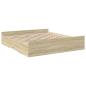 Preview: Bettgestell mit Schubladen Sonoma-Eiche 180x200cm Holzwerkstoff