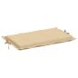 Preview: Sonnenliegen-Auflage Melange Beige 186x58x4 cm Stoff