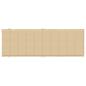 Preview: Sonnenliegen-Auflage Melange Beige 186x58x4 cm Stoff