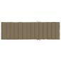 Preview: Sonnenliegen-Auflage Melange Taupe 200x70x4 cm Stoff