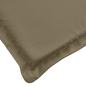 Preview: Sonnenliegen-Auflage Melange Taupe 200x70x4 cm Stoff