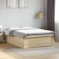Preview: ARDEBO.de - Bettgestell Sonoma-Eiche 160x200 cm Holzwerkstoff