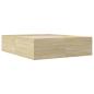 Preview: Bettgestell Sonoma-Eiche 160x200 cm Holzwerkstoff