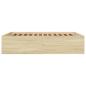 Preview: Bettgestell Sonoma-Eiche 160x200 cm Holzwerkstoff