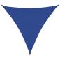 Preview: Sonnensegel 160 g/m² Dreieckig Blau 3,6x3,6x3,6 m HDPE
