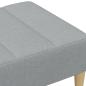 Preview: Fußhocker Hellgrau 77x55x31 cm Stoff