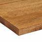 Preview: Tischplatte 100x30x2,5 cm Rechteckig Massivholz Mango