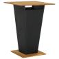 Preview: 3-tlg. Gartenbar-Set mit Kissen Schwarz Poly Rattan
