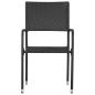 Preview: Garten-Essst?hle 6 Stk. Stapelbar Schwarz Polyrattan