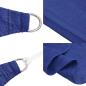 Preview: Sonnensegel 160 g/m² Dreieckig Blau 4,5x4,5x4,5 m HDPE