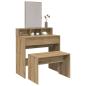 Preview: Schminkhocker Artisan-Eiche 70x35x45 cm Holzwerkstoff