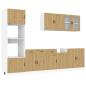 Preview: 7-tlg. K?chenschrank-Set Kalmar Artisan-Eiche Holzwerkstoff