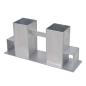 Preview: Holzstapelhalter 12 Stk. Stahl Silbern
