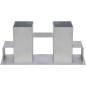 Preview: Holzstapelhalter 12 Stk. Stahl Silbern