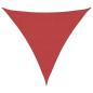 Preview: Sonnensegel 160 g/m² Rot 4x4x4 m HDPE