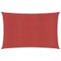 Preview: Sonnensegel 160 g/m² Rot 2,5x4,5 m HDPE