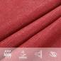 Preview: Sonnensegel 160 g/m² Rot 4x6 m HDPE