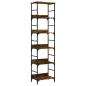 Preview: B?cherregal R?uchereiche 50x33x188,5 cm Holzwerkstoff