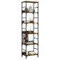 Preview: B?cherregal R?uchereiche 50x33x188,5 cm Holzwerkstoff