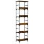 Preview: B?cherregal R?uchereiche 50x33x188,5 cm Holzwerkstoff