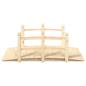 Preview: Gartenbrücke mit Geländer 150x67x56 cm Massivholz Fichte