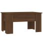 Preview: Couchtisch Braun Eichen-Optik 79x49x41 cm Holzwerkstoff