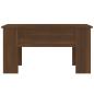 Preview: Couchtisch Braun Eichen-Optik 79x49x41 cm Holzwerkstoff