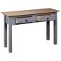 Preview: Konsolentisch Grau 110x40x72 cm Kiefernholz Panama