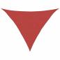 Preview: Sonnensegel 160 g/m² Rot 2,5x2,5x3,5 m HDPE