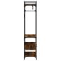 Preview: Kleiderst?nder mit Schubladen R?uchereiche 89x39x184,5 cm