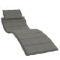 Preview: Sonnenliegen-Auflage Melange Dunkelgrau 186x58x4 cm Stoff