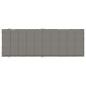 Preview: Sonnenliegen-Auflage Melange Dunkelgrau 186x58x4 cm Stoff