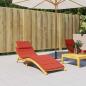 Preview: Sonnenliegen-Auflage Melange Rot 186x58x4 cm Stoff