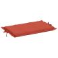 Preview: Sonnenliegen-Auflage Melange Rot 186x58x4 cm Stoff