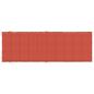 Preview: Sonnenliegen-Auflage Melange Rot 186x58x4 cm Stoff