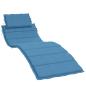 Preview: Sonnenliegen-Auflage Melange Blau 186x58x4 cm Stoff