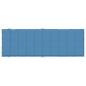 Preview: Sonnenliegen-Auflage Melange Blau 186x58x4 cm Stoff