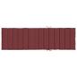 Preview: Sonnenliegen-Auflage Melange Weinrot 200x50x4 cm Stoff