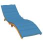 Preview: ARDEBO.de - Sonnenliegen-Auflage Melange Blau 200x60x4 cm Stoff