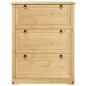 Preview: Schuhschrank Corona 99x32x124,5 cm Massivholz Kiefer