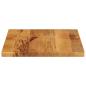 Preview: Tischplatte 60x50x2,5 cm Rechteckig Massivholz Mango