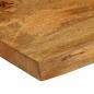 Preview: Tischplatte mit Baumkante 90x60x3,8 cm Massivholz Mango