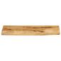 Preview: Tischplatte 70x20x2,5 cm Baumkante Massivholz Raues Mangoholz